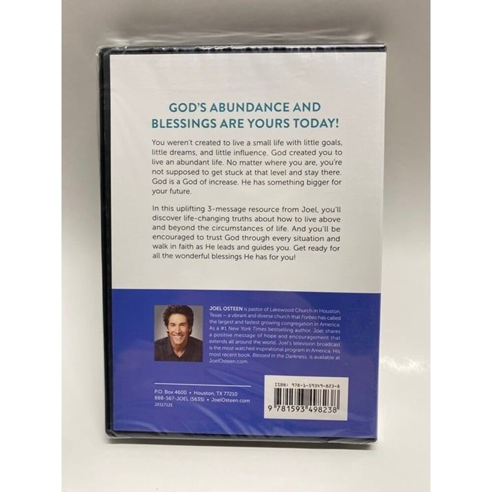 * Living Above & Beyond by Joel Osteen positive message of hope Christi - Picture 4 of 4